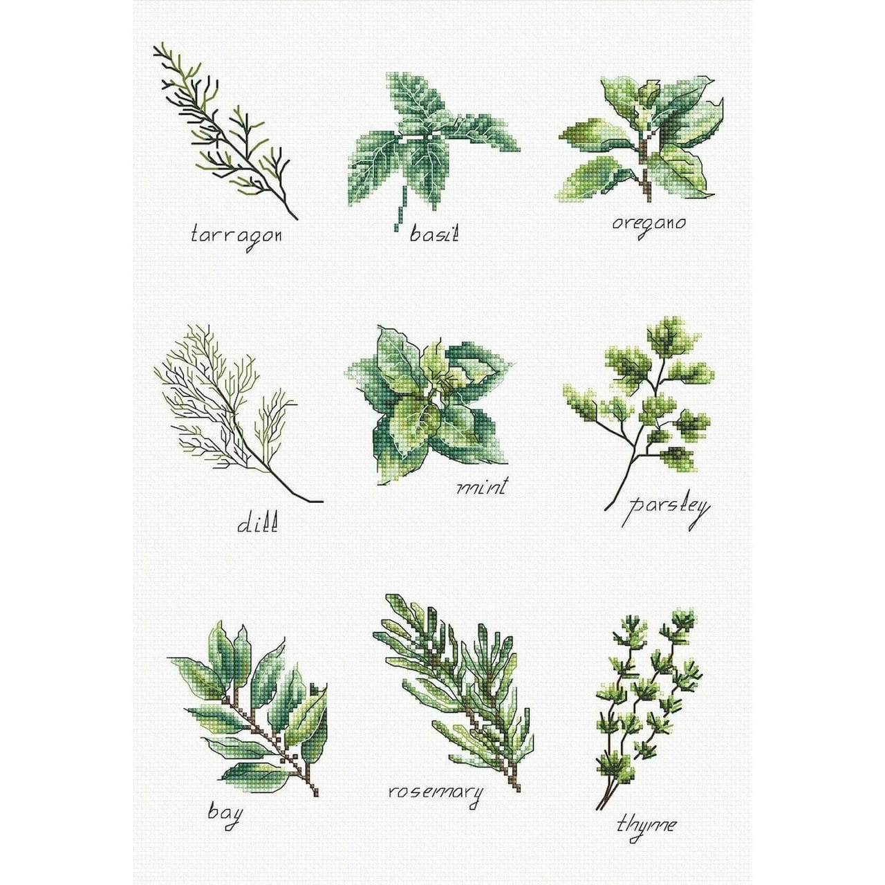 Luca-s Spices And Herbs Counted Cross Stitch Kit